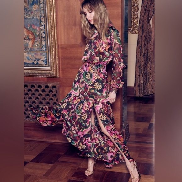 MISA LOS ANGELES - Daphne Dress in Flora Groove- Small - Picture 10 of 10